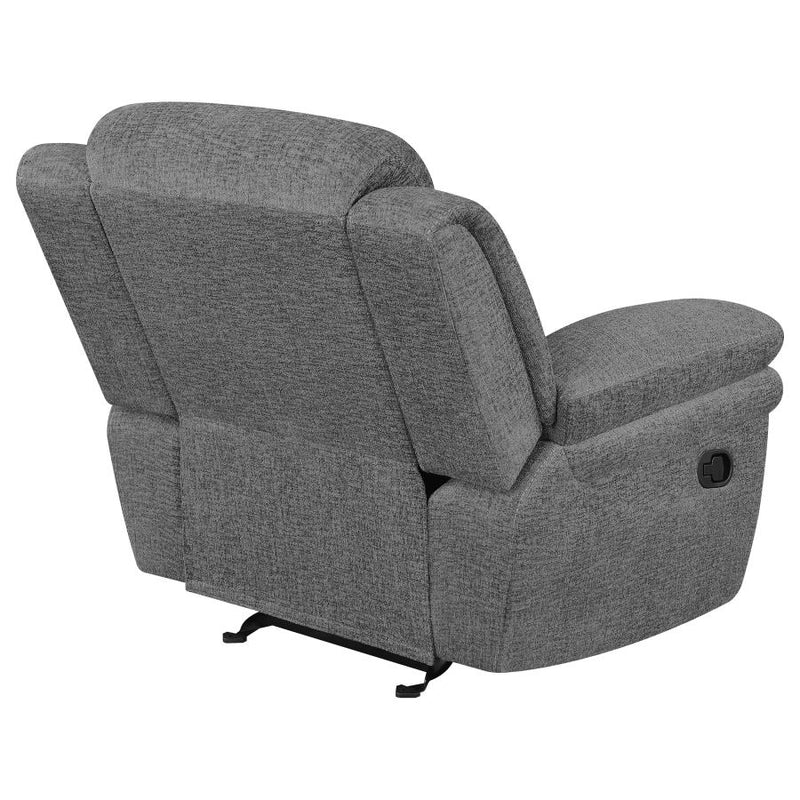 Bahrain Upholstered Glider Recliner Charcoal-zoom-