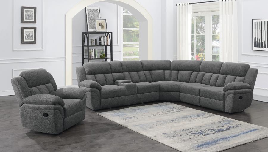 Bahrain Upholstered Glider Recliner Charcoal-14