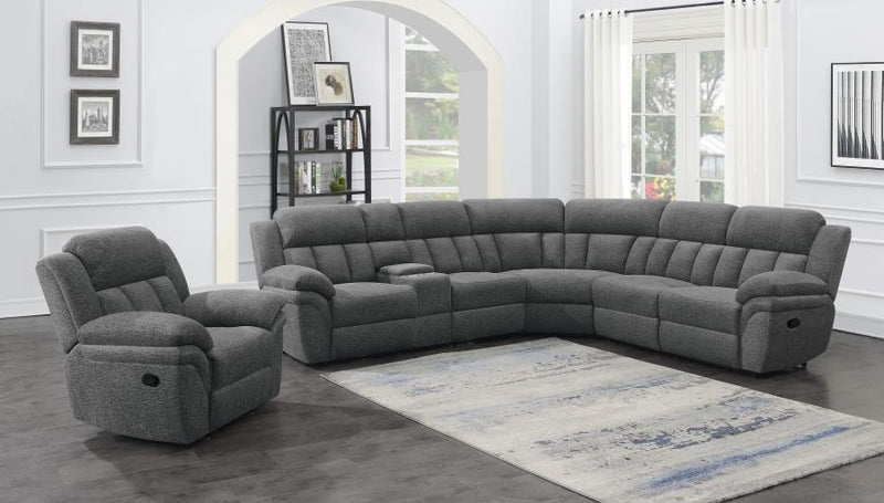 Bahrain Upholstered Glider Recliner Charcoal-zoom-