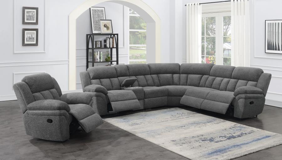 Bahrain Upholstered Glider Recliner Charcoal-15
