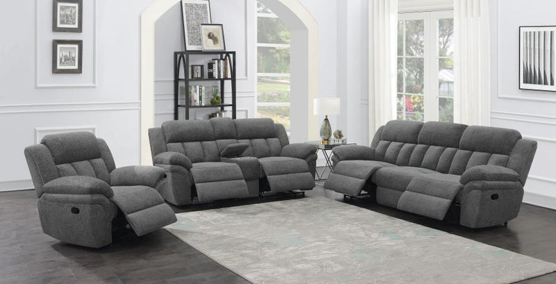 Bahrain Upholstered Glider Recliner Charcoal-zoom-