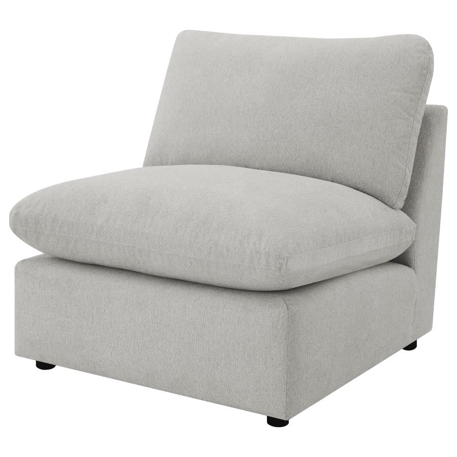 Collins Modular Armless Chair Grey-4
