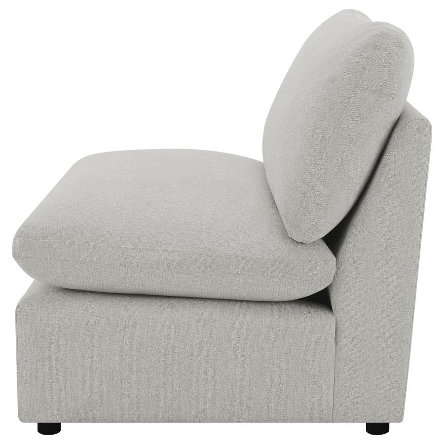 Collins Modular Armless Chair Grey-zoom-5