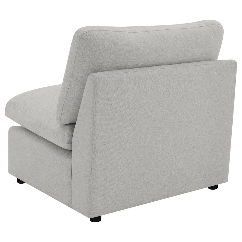 Collins Modular Armless Chair Grey-zoom-