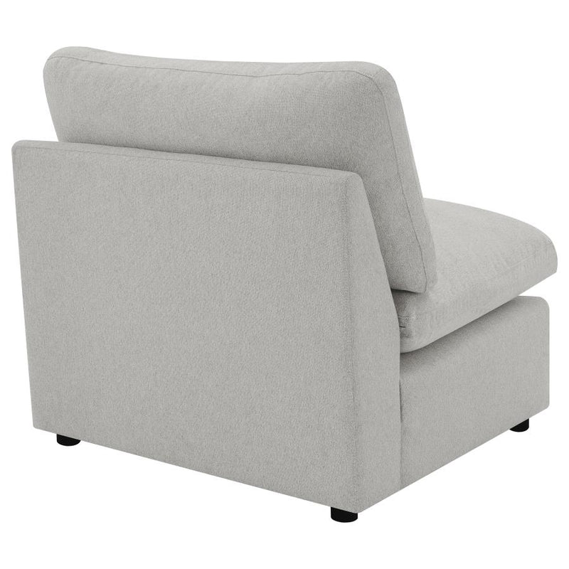 Collins Modular Armless Chair Grey-zoom-