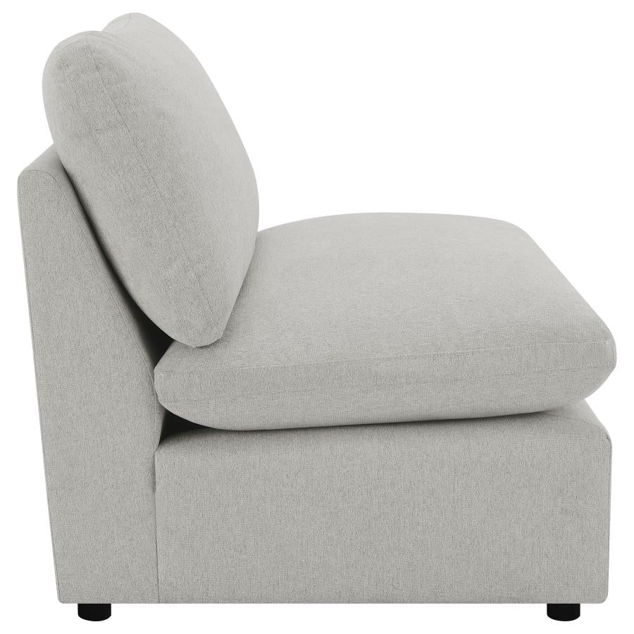 Collins Modular Armless Chair Grey-zoom-8