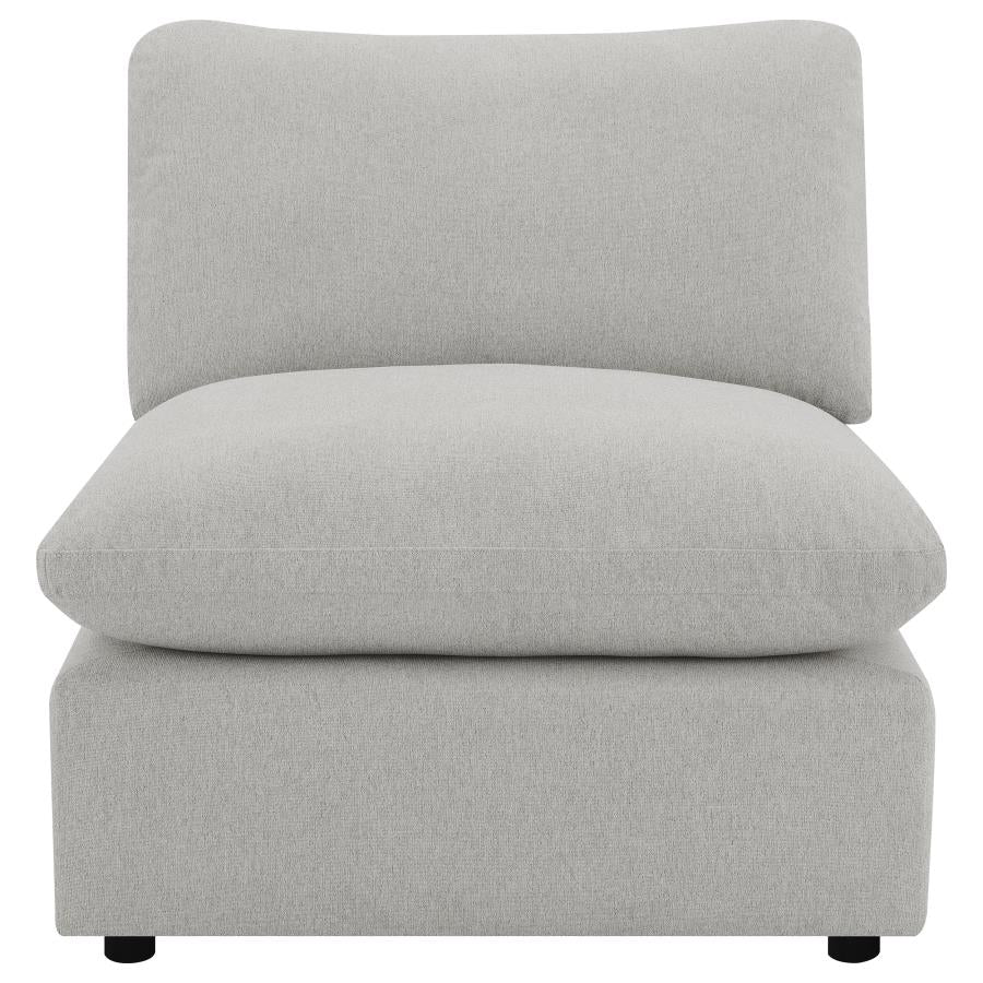Collins Modular Power Armless Recliner Grey-5