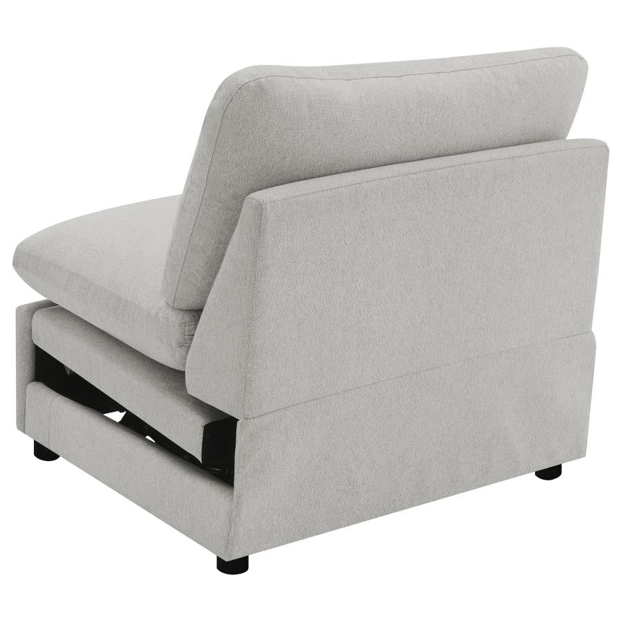 Collins Modular Power Armless Recliner Grey-8