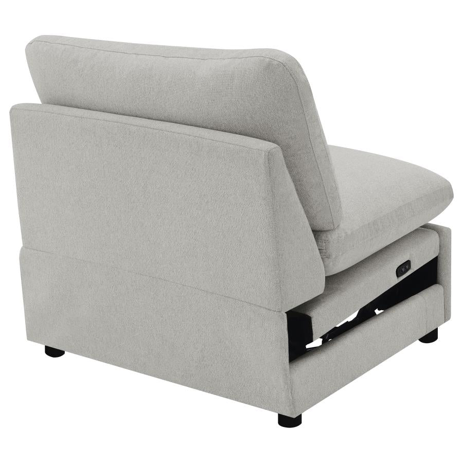 Collins Modular Power Armless Recliner Grey-9