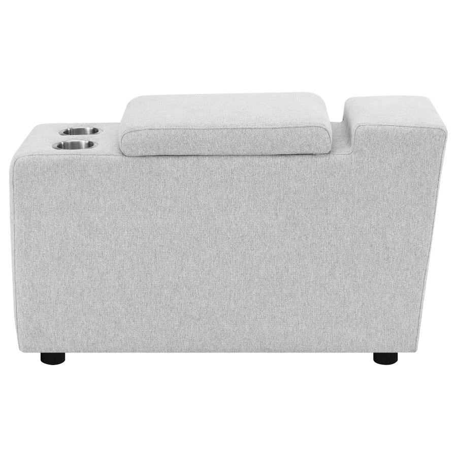 Collins Upholstered Modular Storage Console Grey-zoom-6