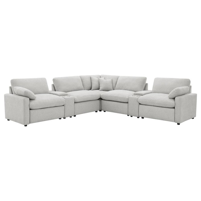 Collins 7-piece Modular Power Reclining Sectional Grey-zoom-