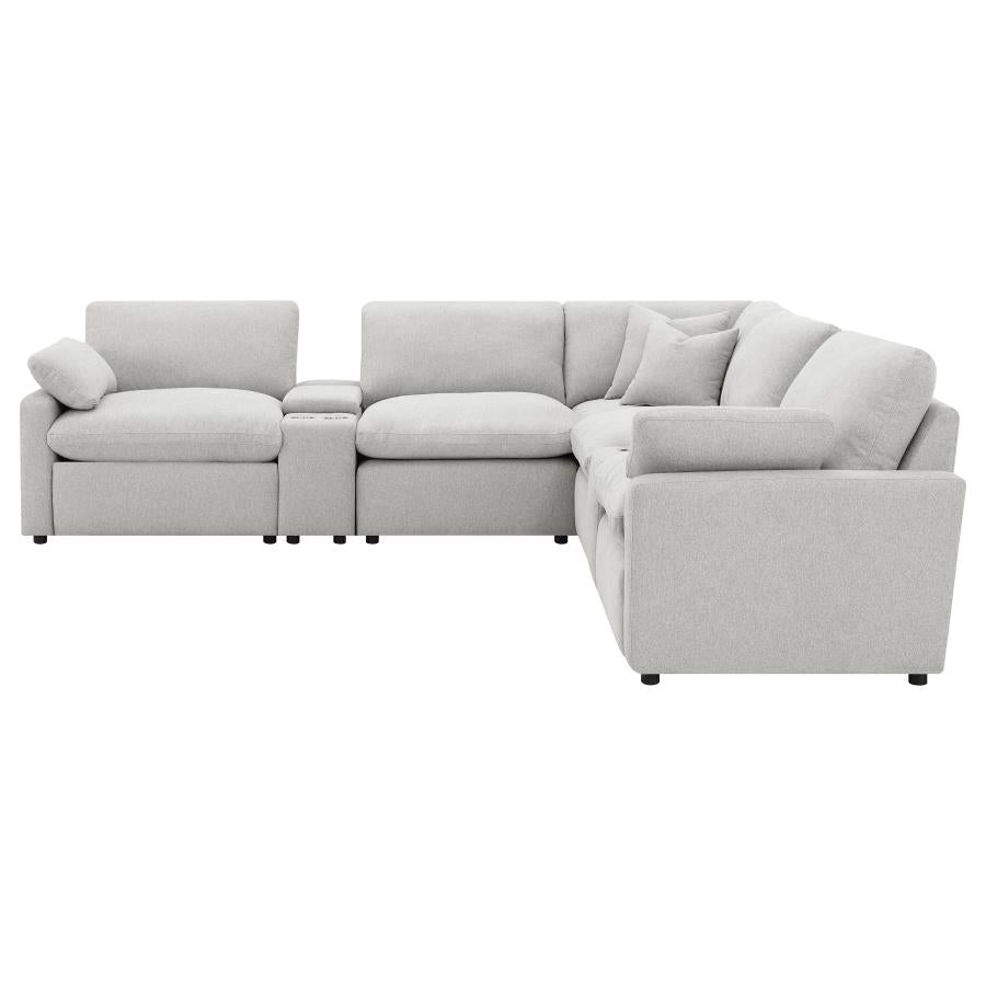 Collins 7-piece Modular Power Reclining Sectional Grey-5