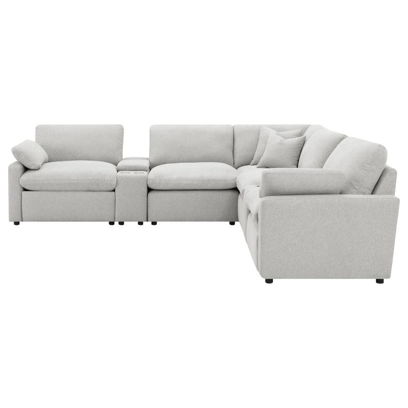 Collins 7-piece Modular Power Reclining Sectional Grey-zoom-
