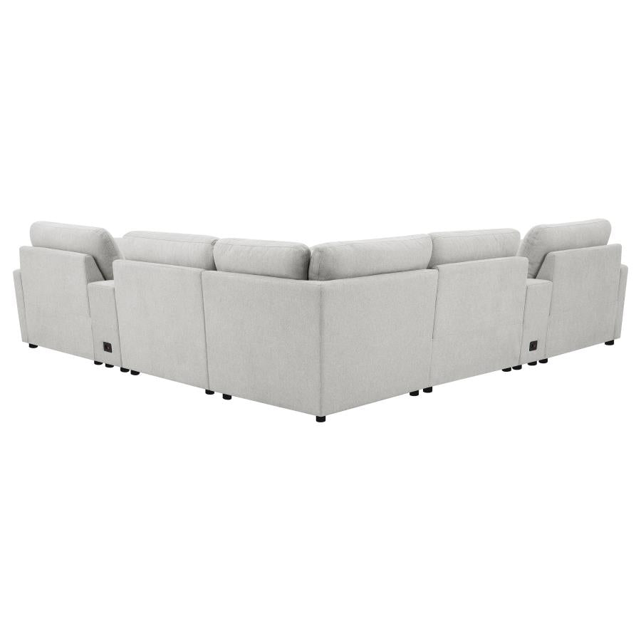 Collins 7-piece Modular Power Reclining Sectional Grey-zoom-6
