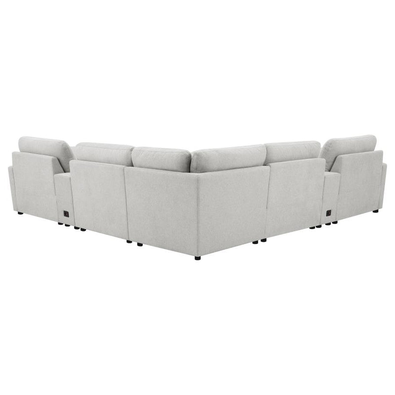 Collins 7-piece Modular Power Reclining Sectional Grey-zoom-