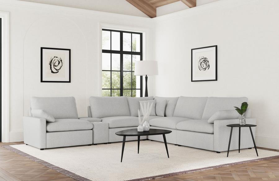 Collins 6-piece Modular Power Reclining Sectional Grey-zoom-1