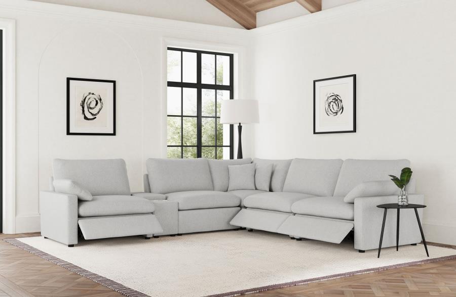 Collins 6-piece Modular Power Reclining Sectional Grey-2