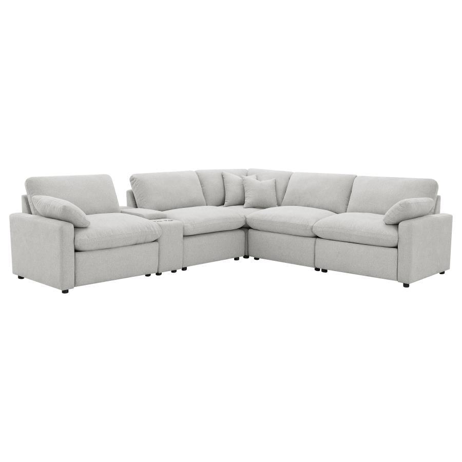 Collins 6-piece Modular Power Reclining Sectional Grey-zoom-3