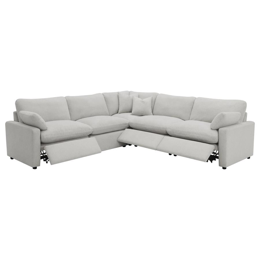 Collins 5-piece Modular Power Reclining Sectional Grey-4