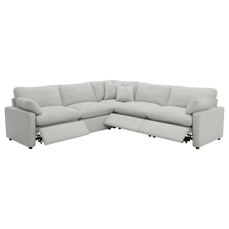 Collins 5-piece Modular Power Reclining Sectional Grey-zoom-