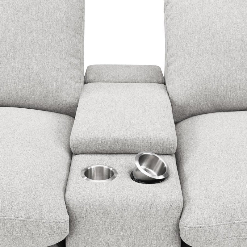 Collins 5-Piece Power Reclining Home Theater Seating Grey-zoom-