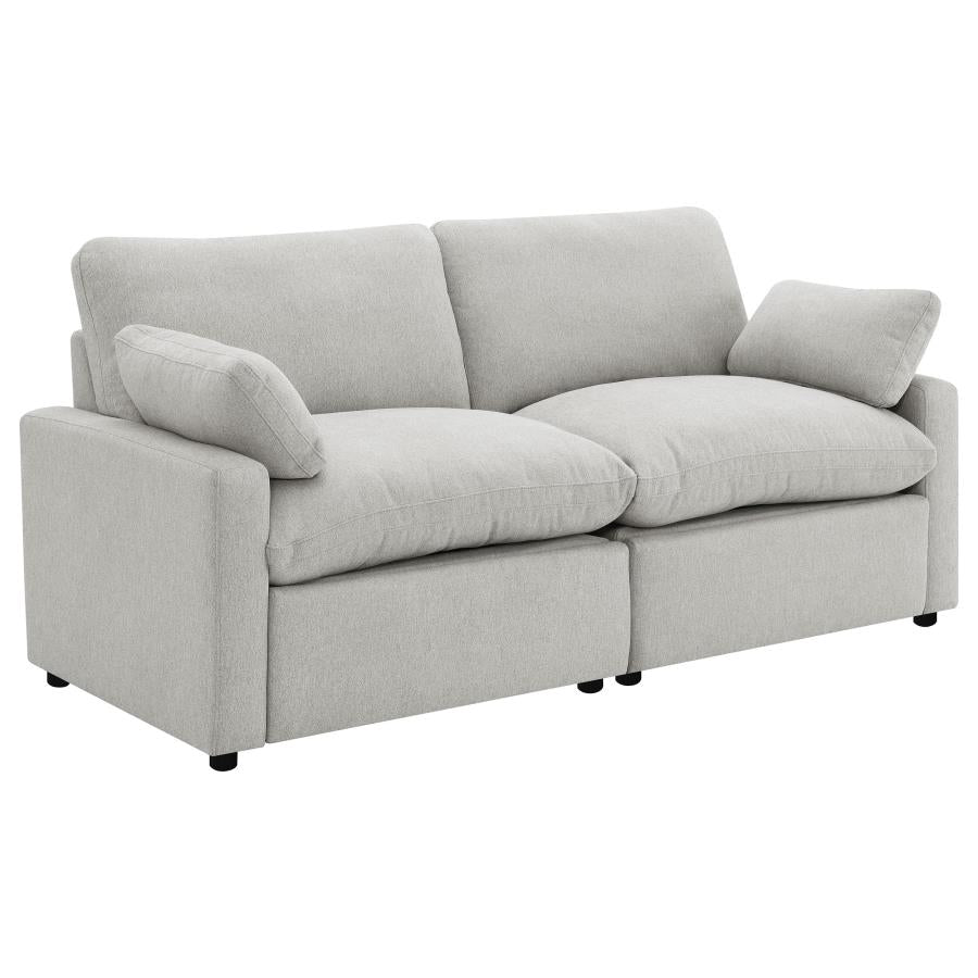 Collins Modular Power Loveseat Grey-zoom-1