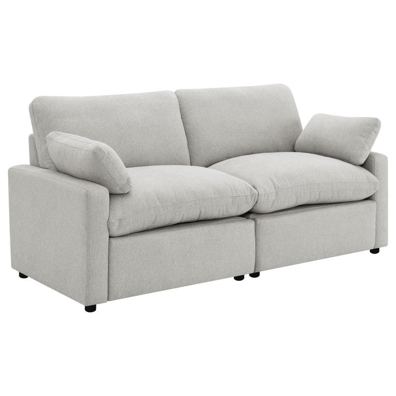 Collins Modular Power Loveseat Grey-zoom-