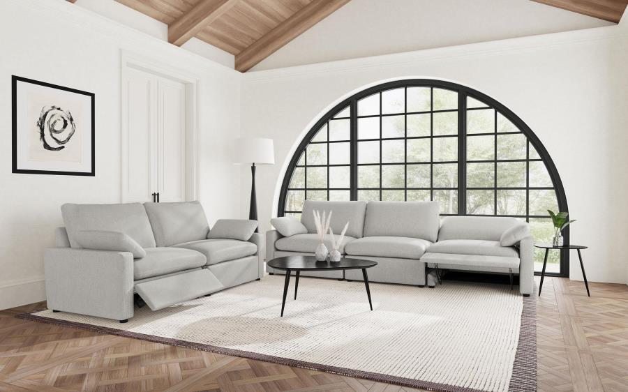 Collins Modular Power Loveseat Grey-13