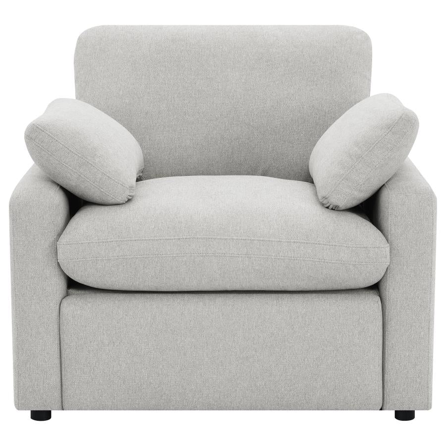 Collins Upholstered Power Recliner Chair Grey-5