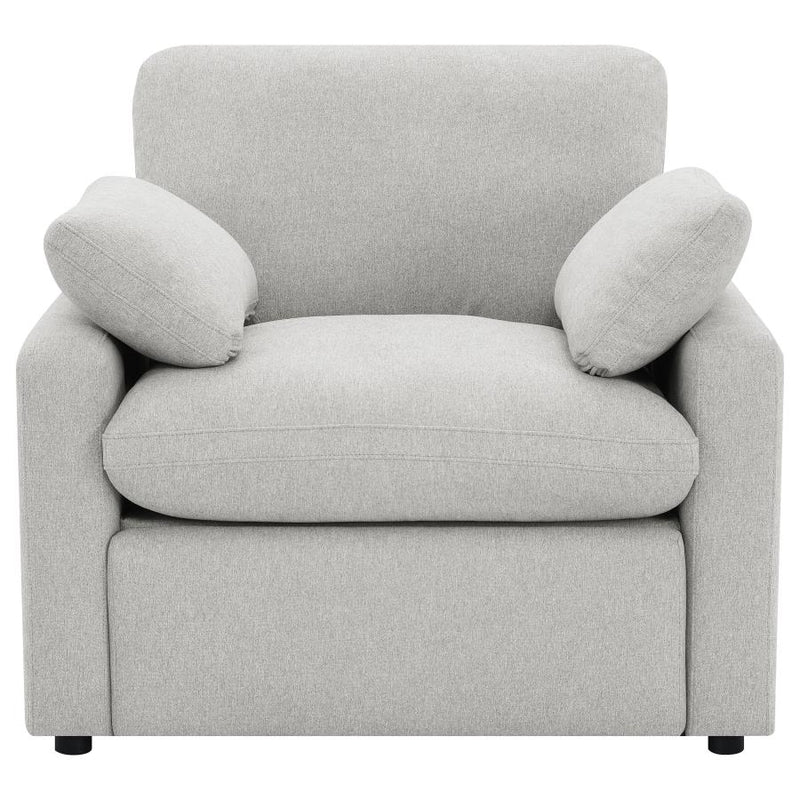 Collins Upholstered Power Recliner Chair Grey-zoom-