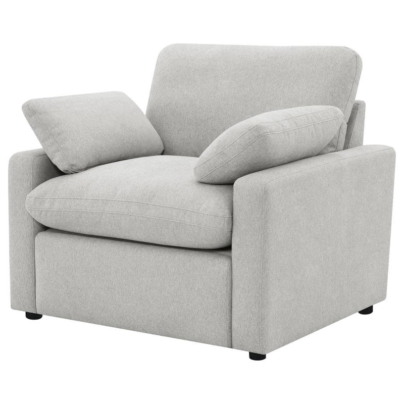 Collins Upholstered Power Recliner Chair Grey-zoom-