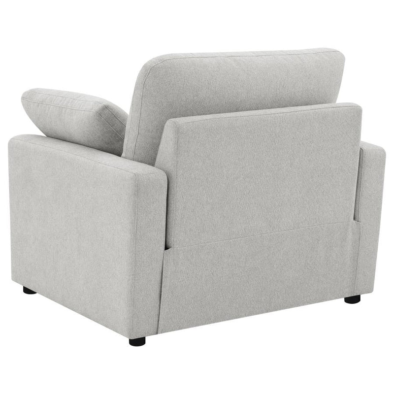 Collins Upholstered Power Recliner Chair Grey-zoom-