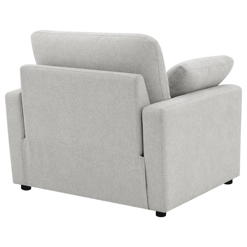Collins Upholstered Power Recliner Chair Grey-zoom-