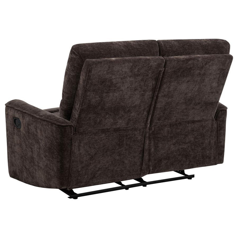 Navarro 2-piece Upholstered Reclining Sofa Set Dark Brown-zoom-