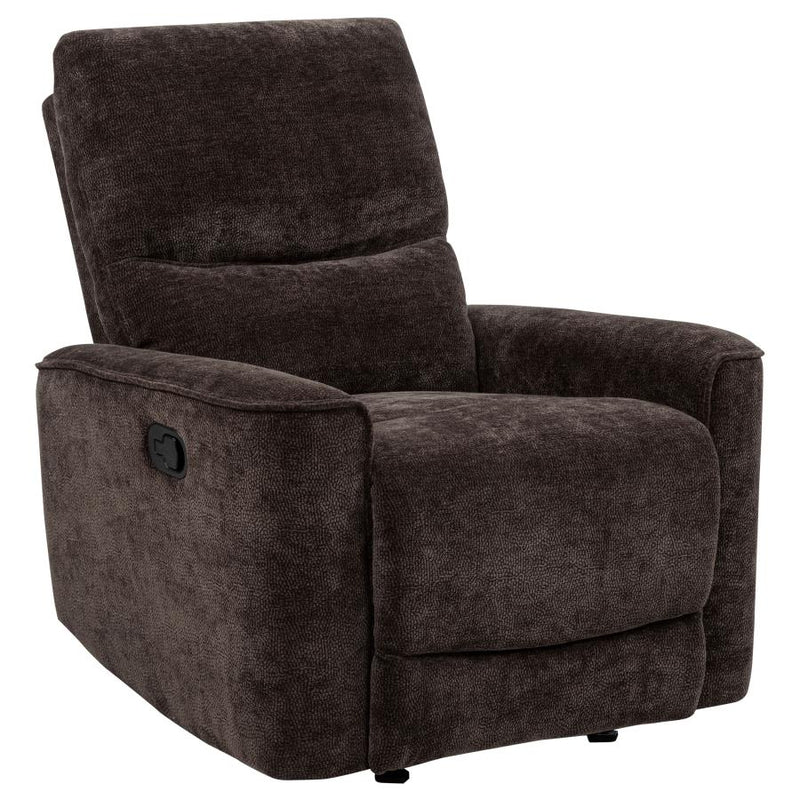 Navarro 3-piece Upholstered Reclining Sofa Set Dark Brown-zoom-