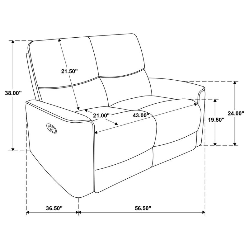 Navarro 2-piece Upholstered Reclining Sofa Set Orange-zoom-