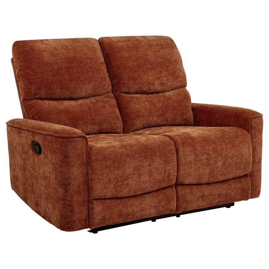Navarro 3-piece Upholstered Reclining Sofa Set Orange-zoom-8