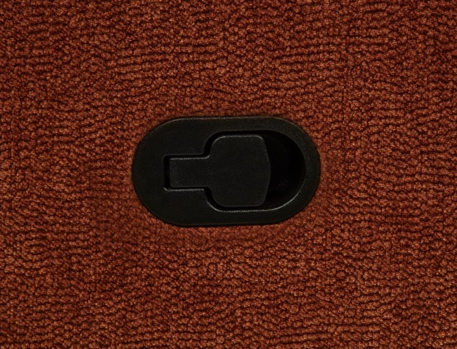 Navarro Chenille Upholstered Reclining Sofa Burnt Orange-11
