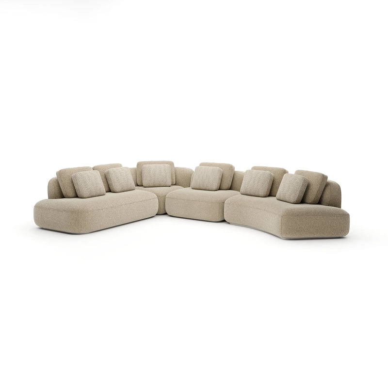 Caracole Sasso Oatmeal Curved Sectional-zoom-