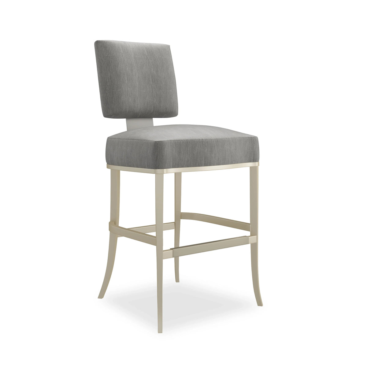 Caracole Reserved Seating Counter Stool – angle view – Lusso Furniture Miami