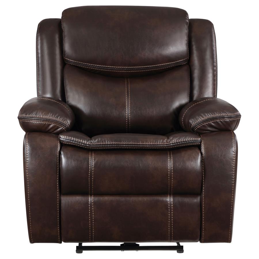 Sycamore Upholstered Power Recliner Chair Dark Brown-5