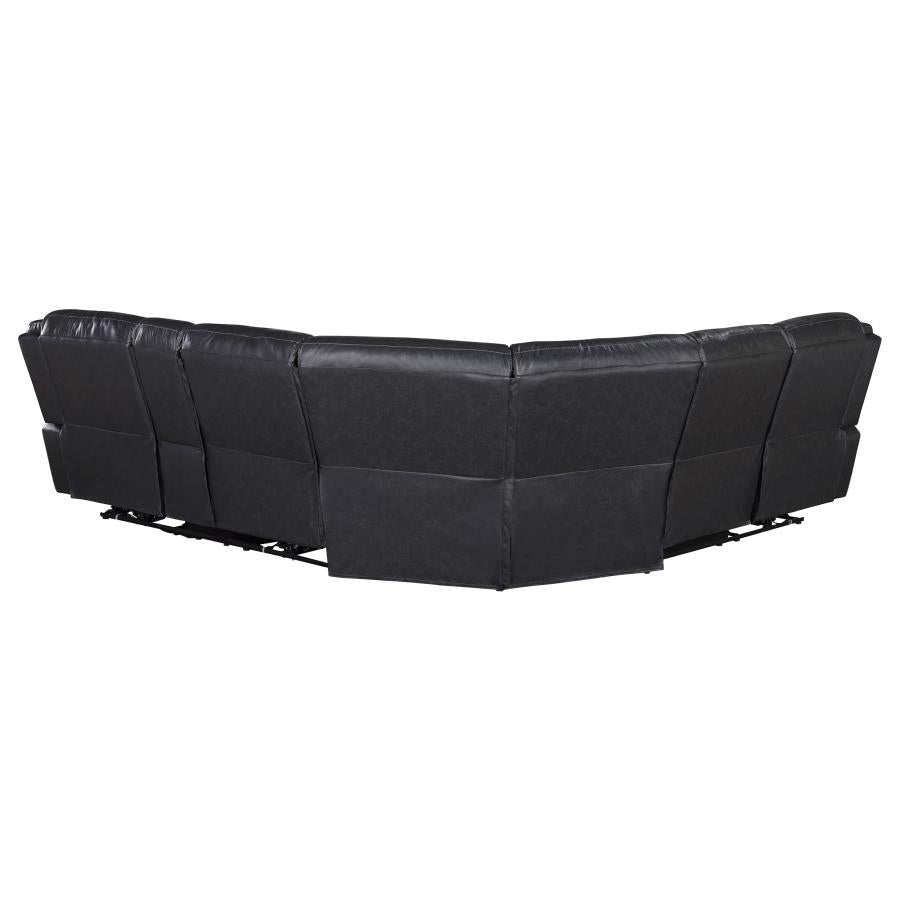 Sycamore Upholstered Power Reclining Sectional Sofa Grey-zoom-6