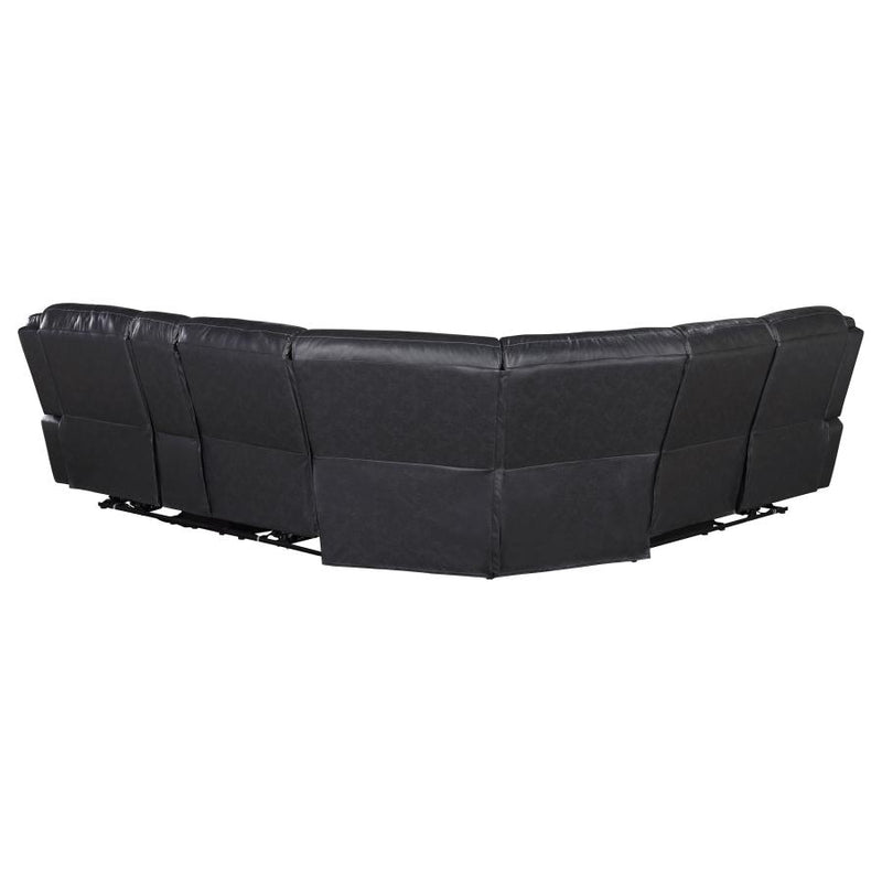 Sycamore Upholstered Power Reclining Sectional Sofa Grey-zoom-