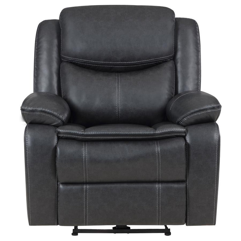 Sycamore Upholstered Power Recliner Chair Dark Grey-zoom-