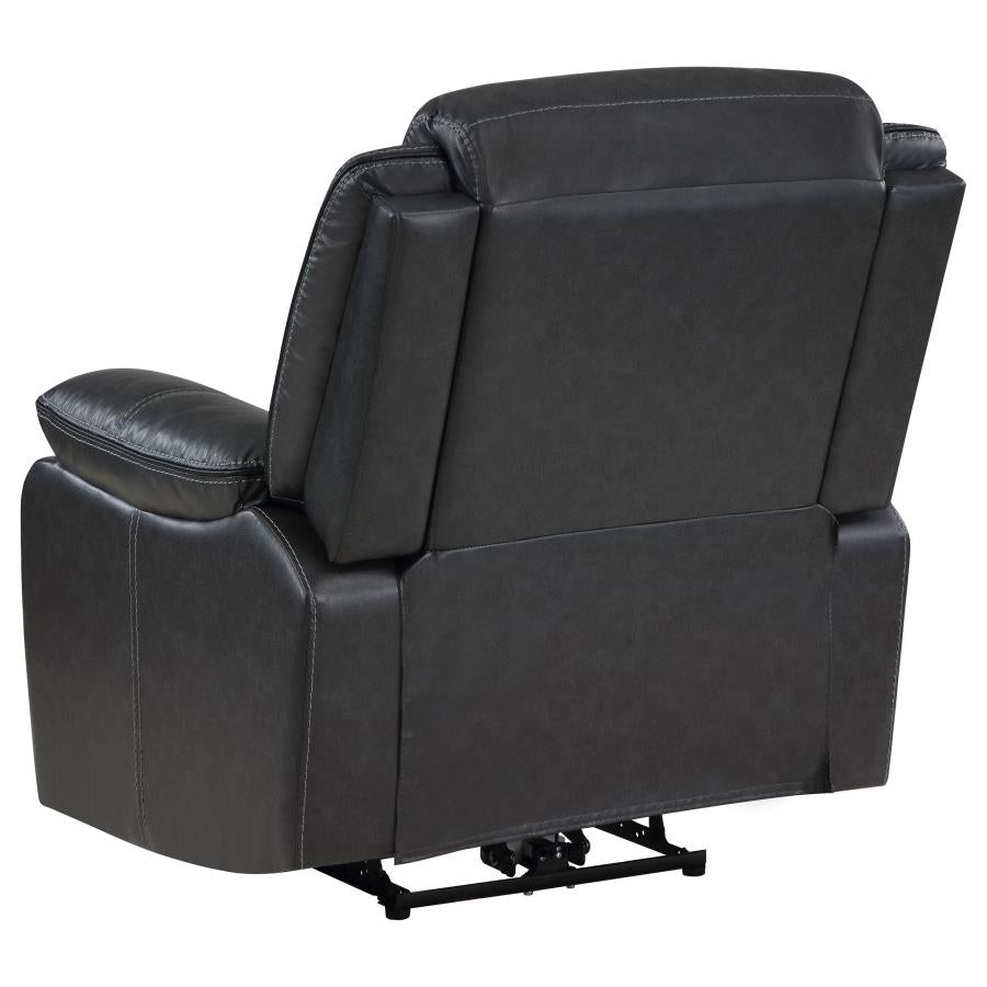 Sycamore Upholstered Power Recliner Chair Dark Grey-6