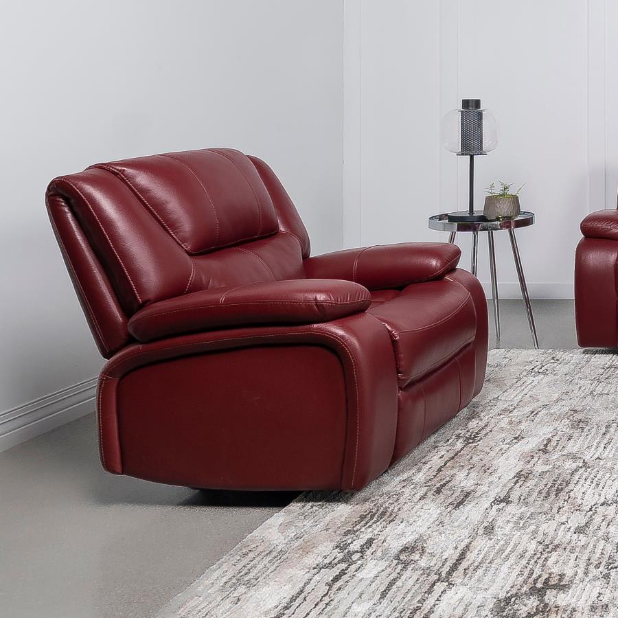 Camila Upholstered Glider Recliner Chair Red-zoom-2