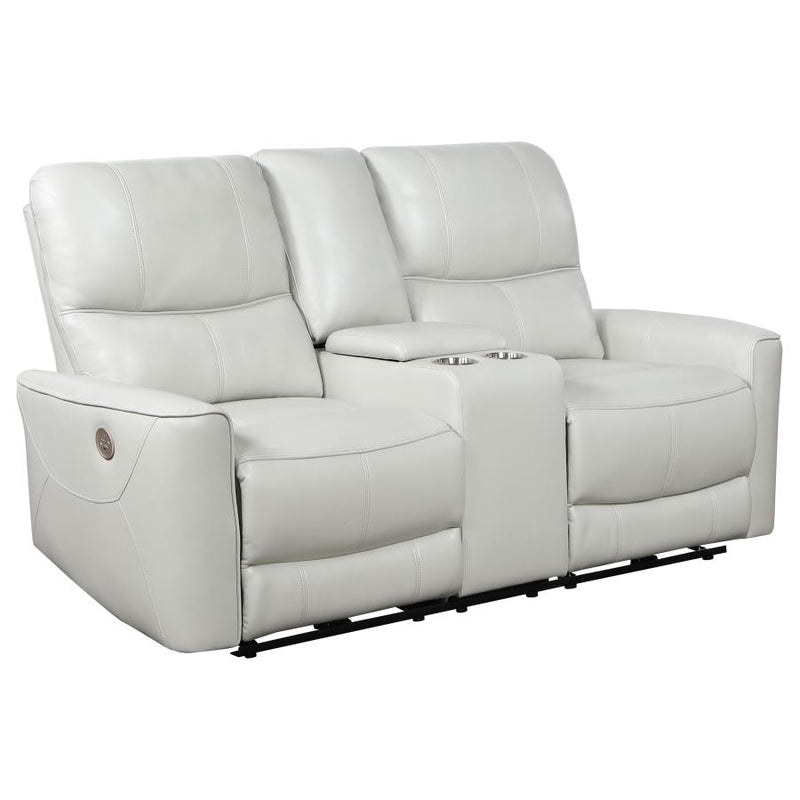 Greenfield 2-piece Power Reclining Sofa Set Dove Grey-zoom-