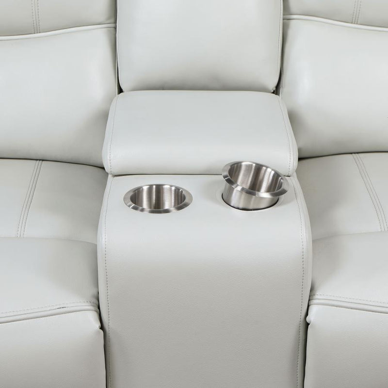 Greenfield 2-piece Power Reclining Sofa Set Dove Grey-zoom-