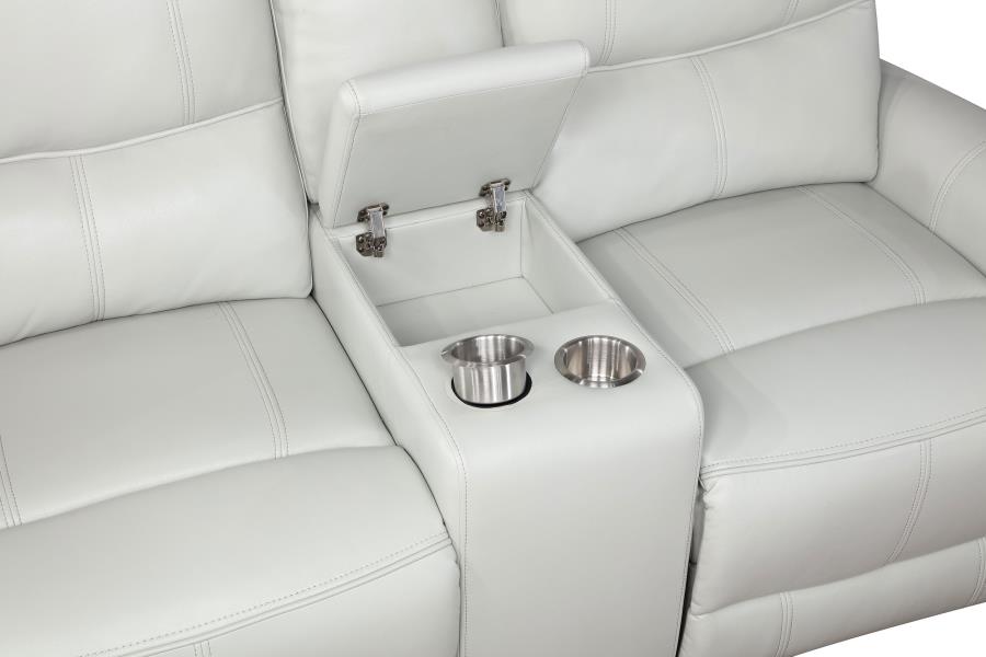 Greenfield 2-piece Power Reclining Sofa Set Dove Grey-14