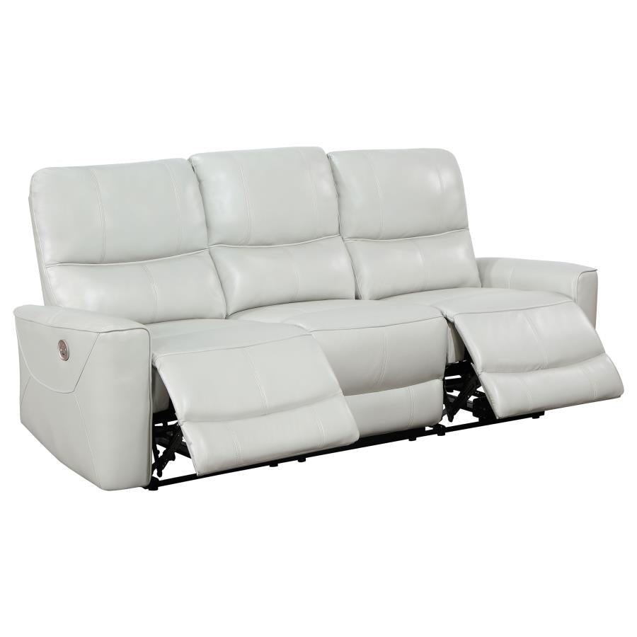 Greenfield 3-piece Power Reclining Sofa Set Dove Grey-4